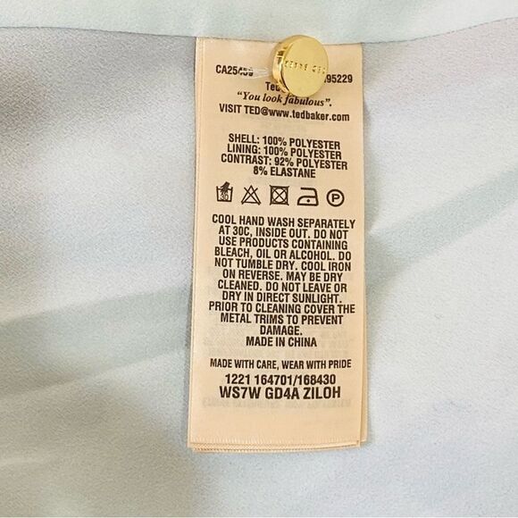 Ted Baker Entangled Enchantment Ziloh Bow Detail Maxi Dress Ted Sz 0 US 2/4 NWOT - Picture 12 of 16